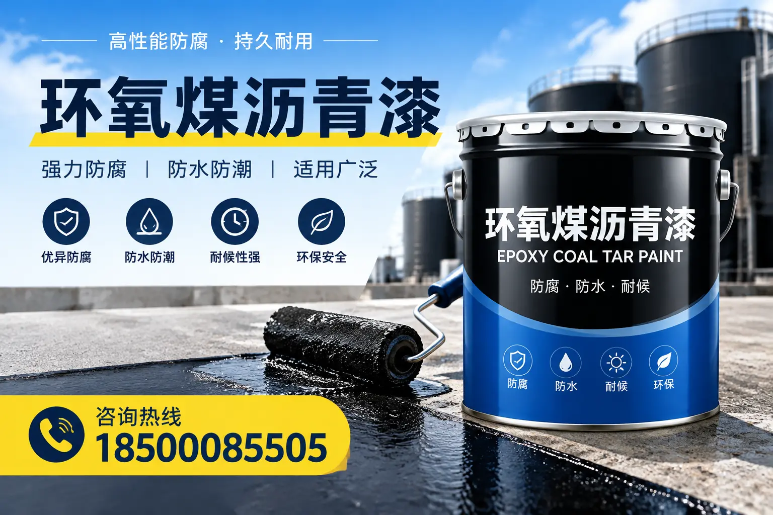 选择环氧煤沥青漆的五大理由,山南客户必知